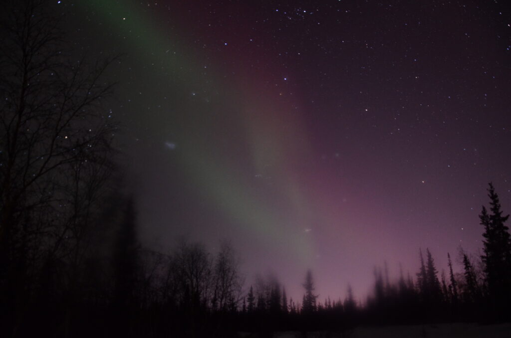 nightsky in yellowknife aurora